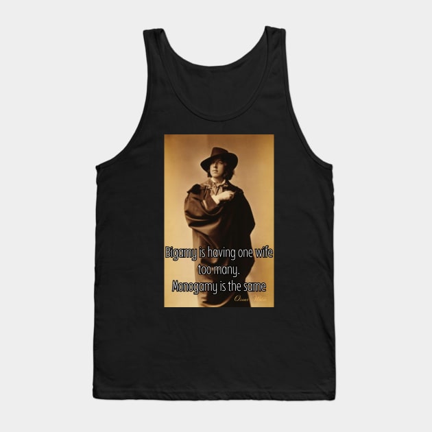 Bigamy Is Having One Wife Too Many Monogamy is the Same Poster Tank Top by SailorsDelight